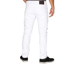 Commande en gros pantalon en jean pour hommes tissu denim de haute qualité disponible en couleur blanche coupe et style personnalisés pour marque privée - Product Image 5