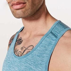 Custom Men's Gym Tank Top Breathable Seamless Sports <b>Vest</b> with Print Plus Size Private Label Knitted - Product Image 3