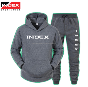 Conjuntos de ropa deportiva informal para hombre, de 2 piezas sudadera con cremallera de invierno y pantalones de chándal, chándal de primavera y otoño - Product Image 2
