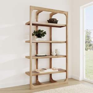 Meilleur Mangue Et Acacia Bois De Stockage Organisateur Présentoir Rack Réglable En Bois Bibliothèque De Bureau - Product Image 2