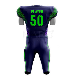 Uniforme de football américain respirant avec ceinture élastique, tissu durable et doux conçu pour un confort amélioré sur le terrain - Product Image 3