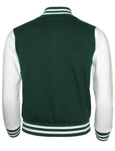 Chaqueta universitaria de precio de fábrica con colocación de logotipo frontal de diseño elegante - Product Image 2