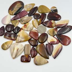 AAA + alta calidad 100% Natural Mokite piedras preciosas sueltas tamaño personalizable cabujón para la fabricación de joyas suministro de lote - Product Image 4