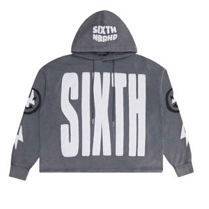 Conjunto de Sudadera con Capucha Corta y Pantalones Deportivos Personalizados, Estilo Vintage, 100% Algodón Transpirable, para Hombre y Mujer - Product Image 1