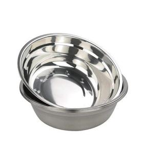 Juego de 2 cuencos para servir pulidos brillantes de acero inoxidable de diseño de tendencia superior para uso en utensilios de cocina - Product Image 1