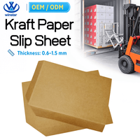 Feuilles de papier kraft pour cartons de boissons et produits en bouteille avec lèvres de préhension pour la manutention par poussée-tirage et le chargement des conteneurs