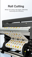 Plotter plano de alimentación de rollo 6060, cortador de película DTF