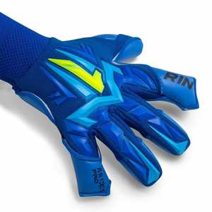 Guantes de portero de fútbol profesional al por mayor material de goma de contacto alemán de silicona de látex suave personalizado de alta calidad al aire libre - Product Image 3