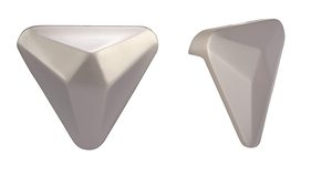 Metal Triangle Shape Knob <b>Pull</b> Cabinet Drawer <b>for</b> <b>Home</b> Dresser Door Cabinet Furniture Decorative Kitchen Wardrobe Handle Knobs - Product Image 2