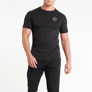 T-shirt de compression Nouveau T-shirt de compression pour hommes de haute qualité respirant avec impression de logo personnalisé - Product Image 6