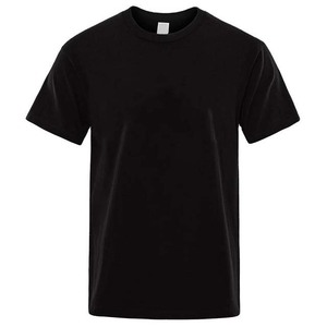 Precio al por mayor OEM personalizado calidad superior impreso bordado manga corta cuello redondo algodón High Street ropa de Hombre Camisas - Product Image 5