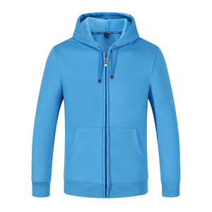 Sweat-shirts en coton lourd à logo personnalisé, noirs, surdimensionnés, unisexes, hommes, broderie en chenille, fermeture éclair intégrale, capuche intégrée - Product Image 4