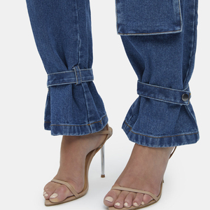 Pantalones vaqueros de mezclilla transpirables de talla grande para mujer, pantalones vaqueros holgados a la moda para chicas, gran oferta, ropa informal, pantalones vaqueros de algodón para niñas - Product Image 2