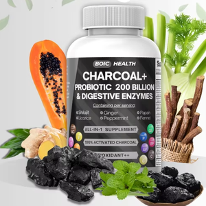 Venta directa de fábrica al por mayor a granel 100% carbón activado natural puro desintoxicación natural limpieza y soporte digestivo - Product Image 1