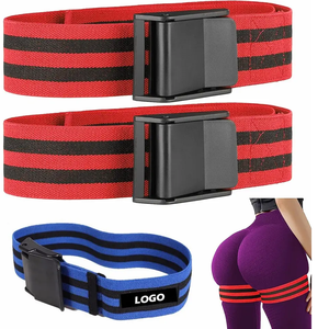 สายรัดออกกำลังกายแบบจำกัดการไหลเวียนของเลือดสำหรับชุดโยคะสายรัดแขนและขาแบบออกแบบโลโก้ได้ตามต้องการ - Product Image 4