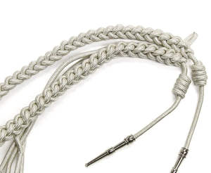 สายสะพายแบบสั่งทำพิเศษ (OEM) คุณภาพสูง ด้ายถัก ปลายทองเหลือง สายเครื่องแบบ วัสดุผ้าฝ้าย/ผ้าไหม สำหรับใช้งานส่วนตัว - Product Image 6