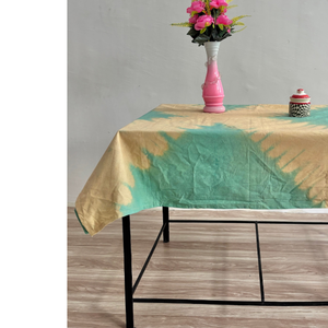 Mantel de Algodón Teñido a Mano con Rayas Boho Verdes y Beige, Decoración para Comedor al Mejor Precio al por Mayor - Product Image 2