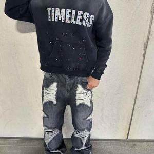 Haute Qualité Coton French Terry Hommes À Capuche Thermique Polaire Goutte Épaule Plaine Blanc Personnalisé Surdimensionné Hoodies - Product Image 2