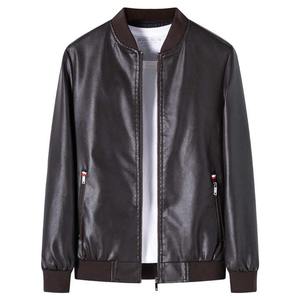 แจ็กเก็ตหนัง100% สำหรับผู้ชาย, แจ็กเก็ตหนังคอตตอนกันลมกันน้ำมีฮู้ดเสื้อฟลีซฤดูใบไม้ร่วงฤดูหนาวขนาดใหญ่ - Product Image 6