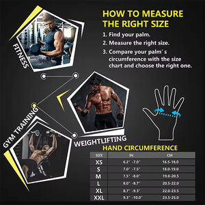 Gants d'haltérophilie pour Crossfit,Gym,Bodybuilding, Haltère, Pro Fitness Gym Glove - Product Image 6