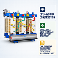 Transformateur à bobinage ouvert de type sec APEX SGBH15 75-2500 kVA VPI avec noyau amorphe pour postes de distribution d'énergie 50/60 Hz