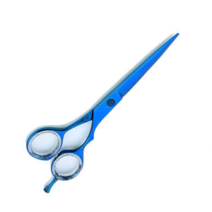 Tijeras de Peluquería Profesionales Super Cut, Tijeras de Corte de Pelo Duraderas con Hojas Afiladas, Recubrimiento Azul, Acero Inoxidable de Primera Calidad - Product Image 1