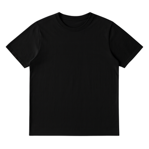 Camiseta Corta Negra para Mujer, Cuello Redondo, 100% Algodón Orgánico de Lujo, Preencogido, Certificado GOTS, Premium, Suave y Transpirable - Product Image 1