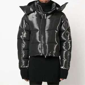 Manteau bouffant promotionnel hommes duvet de canard manteaux de coton pour hommes hiver marque brillant bouffant veste d'extérieur - Product Image 4