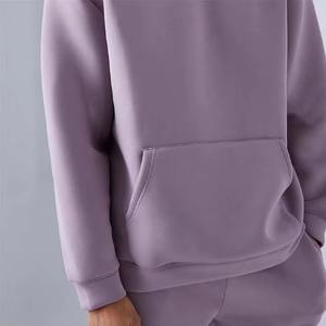 Haute qualité unisexe poids lourd 100% coton polaire hommes survêtement survêtement ensemble 2025 surdimensionné Boxy sweat à capuche pantalon de survêtement - Product Image 4