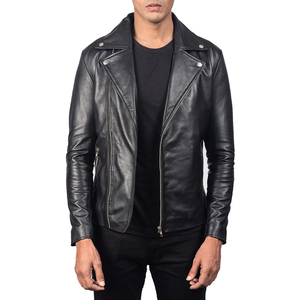 Autumn Winter Men's Casual Zipper Genuine Leather Slim <b>Long</b> Sleeve <b>Waterproof</b> Breathable Reversible <b>Jacket</b> - Product Image 2