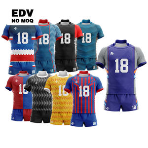 Camiseta de rugby a rayas sublimadas personalizadas de alta calidad, ropa de rugby de poliéster - Product Image 6
