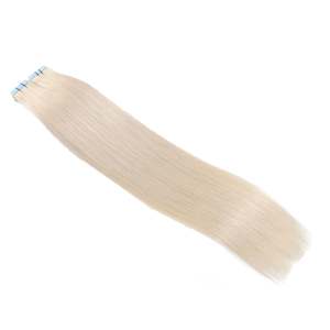 ผมต่อแบบเทปอิน เวอร์จิ้น เรมี แท้จากคน # 1001 วิกผมตรงสีบลอนด์มุก - Product Image 3
