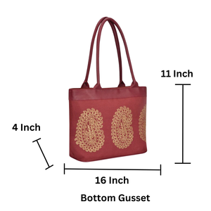 Juco กระเป๋าช้อปปิ้งมีสายรัดวัสดุย้อมสีสำหรับส่งออก - Product Image 2