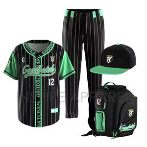 OEM al por mayor de impresión personalizada serie de camisetas de béisbol Kits de talla grande transpirable para adultos sublimación Jersey - Product Image 5