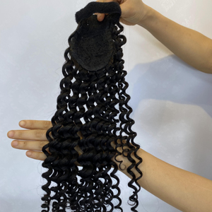 SHIN HAIRS Mèches bouclées de 8 à 60 pouces, couleur naturelle, densité 190%, cheveux humains vierges vietnamiens, double trame machine, pour femmes noires - Product Image 1
