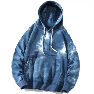 Último estilo estampado patrón transpirable Tie Dye sudaderas con capucha para Hombres estilo Casual hombres Tie Dye sudaderas con capucha tarifa al por mayor OEM precio barato - Product Image 3