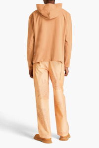 เสื้อฮู้ดดี้โอเวอร์ไซส์สีเบจสุดหรู คุณภาพเยี่ยม สไตล์คลาสสิก ผลิตจากผ้าฝ้ายฟลีซ 100% ดีไซน์กระเป๋าหน้าสุดเก๋ ทันสมัย เหมาะสำหรับทุกเพศทุกวัย - Product Image 3