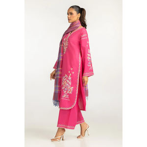 Dernier styliste Broderie traditionnelle Shalwar Kameez Costume Tenue formelle pour femme Style indien pakistanais Couleur et emballage personnalisés - Product Image 4