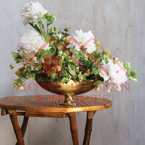 Florero metálico de aluminio con forma de barco para decoración de flores y plantas, jarrones decorativos de lujo para el hogar y el jardín, diseño clásico - Product Image 5