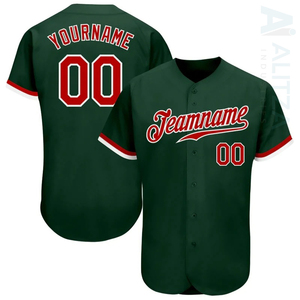 Jersey de béisbol personalizado de alta calidad, tela transpirable de primera calidad, impresión por sublimación, parches bordados, envío rápido en blanco - Product Image 6