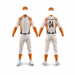 Mejor venta al por mayor de los hombres con cuello en V Jersey de béisbol transpirable sublimación Logo camisetas equipo en blanco uniforme conjuntos mejor calidad con OEM - Product Image 5