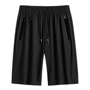 กางเกงขาสั้นชายหาดผ้าคอตตอนทำจากผ้าขนสัตว์กางเกงใส่ไปยิมผ้าไอซ์ซิลค์เอวสูงจากโรงงาน - Product Image 1