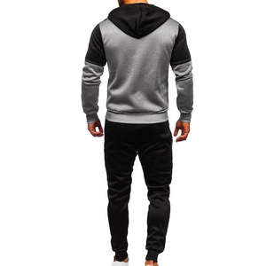 Survêtements personnalisés pour hommes en gros, respirants, couleur unie, jogging confortable, style décontracté, ensemble de survêtements pour hommes - Product Image 2