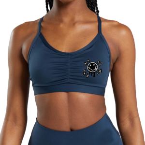 Sujetadores deportivos de algodón de alta calidad para mujer, estilo cómodo de alto rendimiento, Sujetador deportivo sin costuras de alto soporte personalizable para niñas - Product Image 1