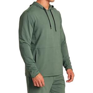 Wholesale Blank <b>Plain</b> Pullover <b>Hoodie</b> With Zipper Pockets on the Side Cotton <b>Hoodie</b> <b>For</b> <b>Men</b> Good Price - Product Image 1