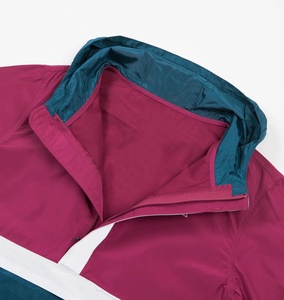 Chaqueta Cortavientos de Nailon Personalizada de Alta Calidad, Transpirable, Resistente al Viento, con Capucha, Decoración Bordada, Secado Rápido, Ligera, Talla Grande - Product Image 6