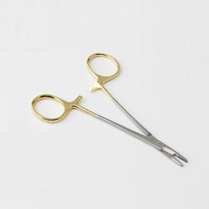 ที่จับเข็มแบบสองฟังก์ชั่นพร้อมกรรไกร ด้ามจับสีทอง สแตนเลสสตีล WARSAW MEDICAL - Product Image 1