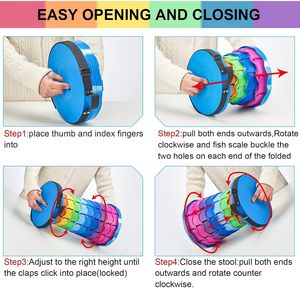 Tabouret rétractable pliable moderne-Portable pour la pêche, la randonnée, le barbecue et l'entrée - Product Image 3