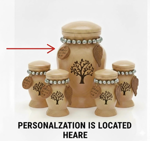 Handmade Wooden Keepsake Urn: Tree of Life Design Resin Inlay Personalized Memorial <b>Box</b> <b>for</b> <b>Ashes</b> - Product Image 2