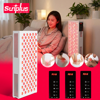 Appareil PDT SunPlus 1500W 660Nm 850Nm à 4 longueurs d'onde, appareil infrarouge portable pour le visage, panneau de luminothérapie rouge pour tout le corps avec support